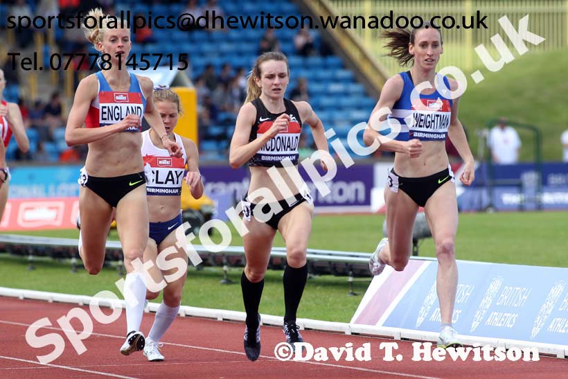 Womens 1500 metres, British Championships, Birmingham. Photo: David T. Hewitson/Sports for All Pics